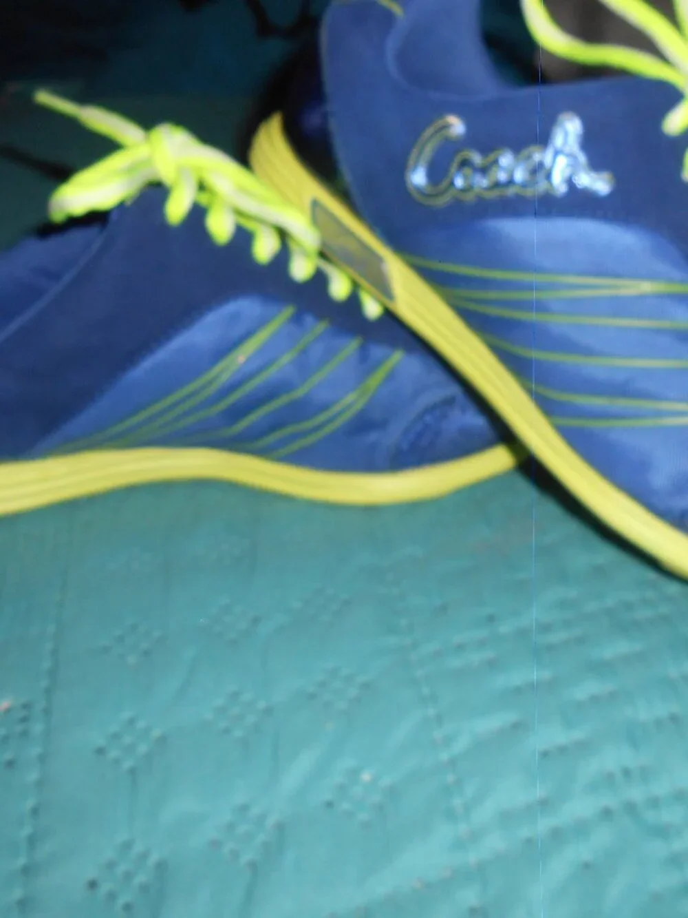 COACH Sport Darla Blue Metallic Athletic Casual Shoes Sneakers Womens Sz 6.5 M